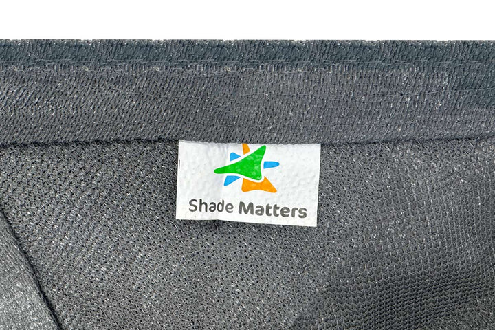 Shade Matters 4M x 5M x 6.4M Charcoal Right Angle Triangle Ultra-Heavy Duty Shade Sail
