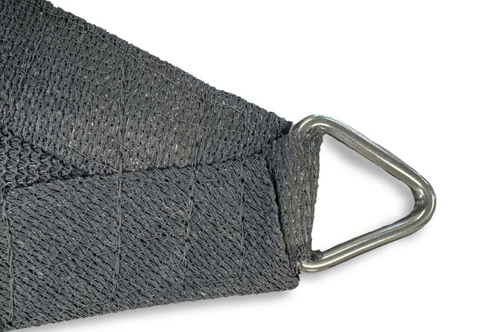 Shade Matters 4M x 5M x 6.4M Charcoal Right Angle Triangle Ultra-Heavy Duty Shade Sail