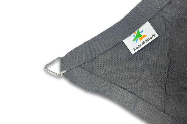 Shade Matters 5M x 5M Charcoal Square Ultra-Heavy Duty Shade Sail