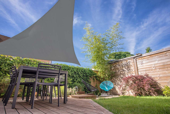 shadematters.com.au Home & Garden Grey Triangle Waterproof Shade Sail