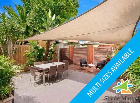 shadematters.com.au Home & Garden Sand Triangle Shade Sail