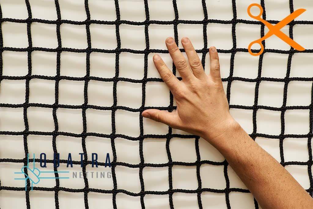 Quatra Safety Netting BY-THE-METRE : Knotless Polyester 50mm 240Ply / 5.0mm