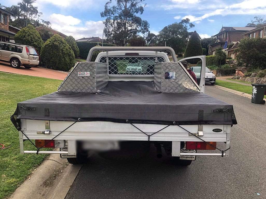 Quatra Ute Netting Custom Size Mesh-Guard Net W/- Webbing , Eyelets, Bungee & Clips (Max 4m L x 2.8m W)